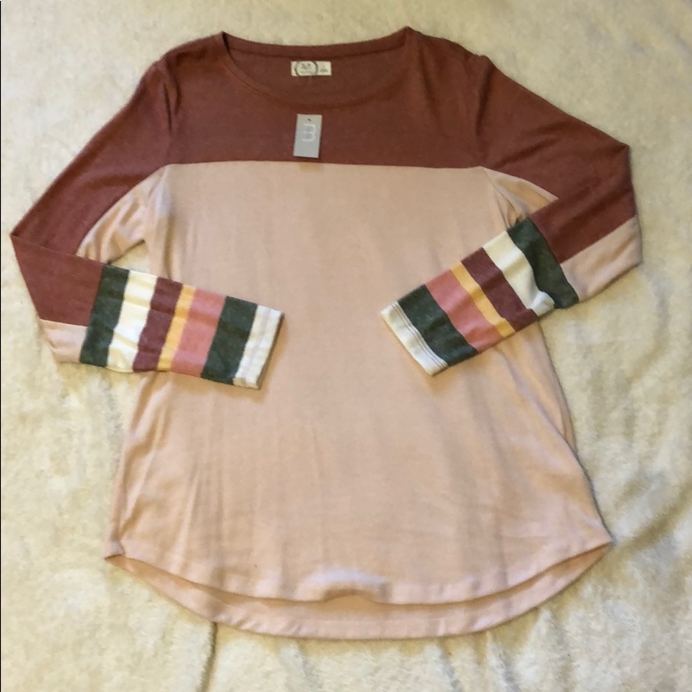Maurices Color Block shirt *never worn*